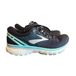 Brooks Womens Ghost 11 1202771B493 Blue Running‎ Shoes Lace Up Low Top Sz 8.5